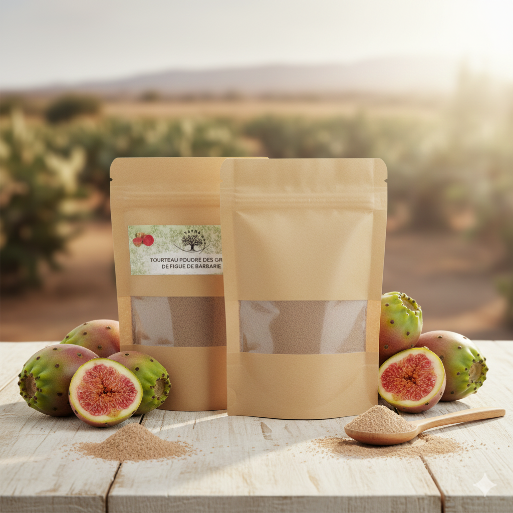 Tourteau Poudre de Pépins de Figue de Barbarie